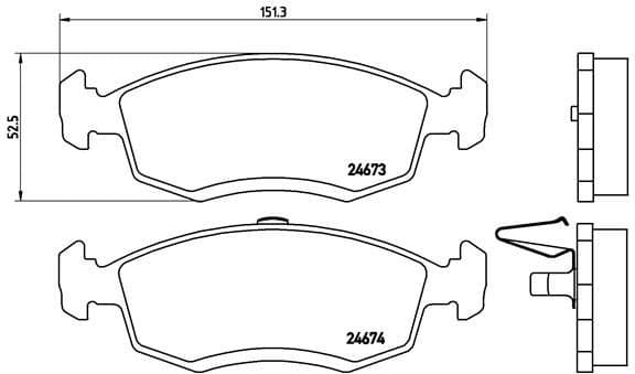 Brake Pad Set, disc brake PRIME LINE P 68 039