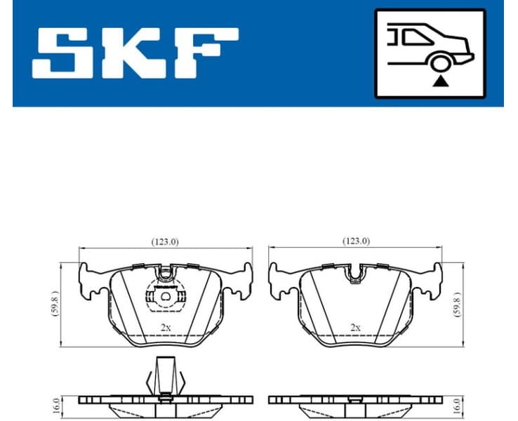 Brake Pad Set, disc brake VKBP90625