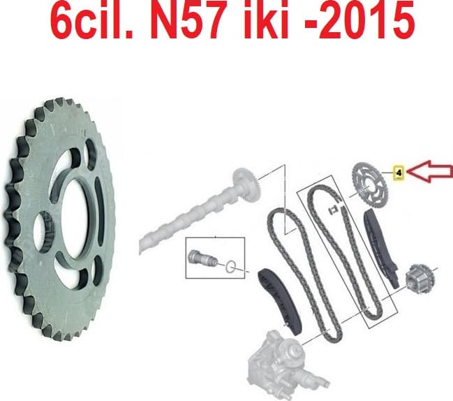 Camshaft gear sprocket 11318509927