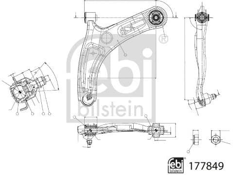 Control/Trailing Arm, wheel suspension 177849 - image 2