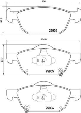 Brake Pad Set, disc brake XTRA LINE P28076X