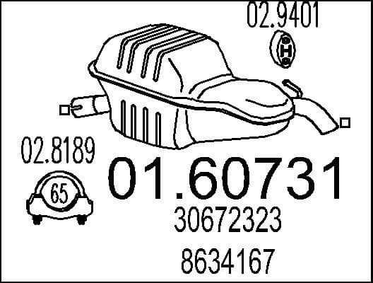 Rear Muffler 01.60731