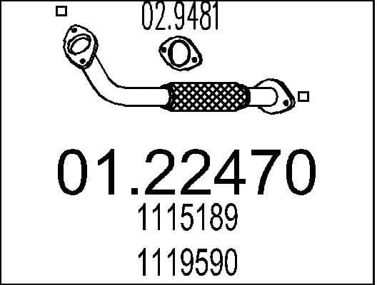 Exhaust Pipe 01.22470