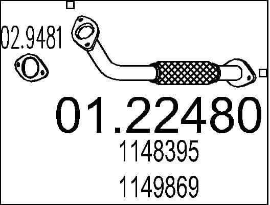 Exhaust Pipe 01.22480