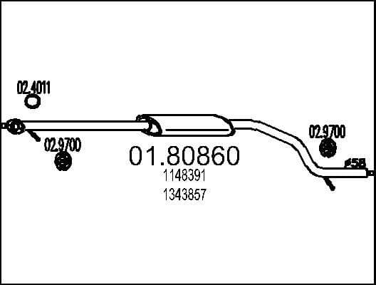 Centre Muffler 01.80860