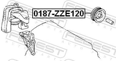 Deflection/Guide Pulley, V-ribbed belt 0187-ZZE120 - image 2
