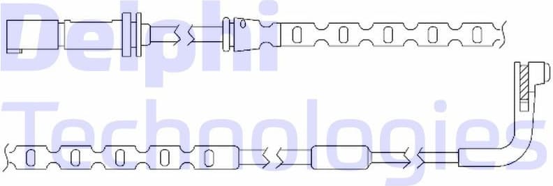 Warning Contact, brake pad wear LZ0208