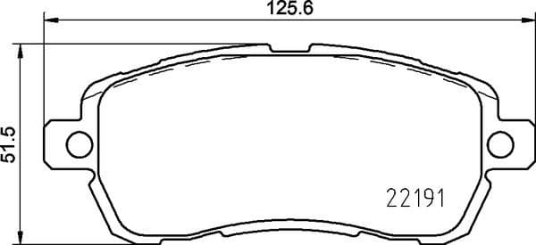 Brake Pad Set, disc brake PRIME LINE P 24 203