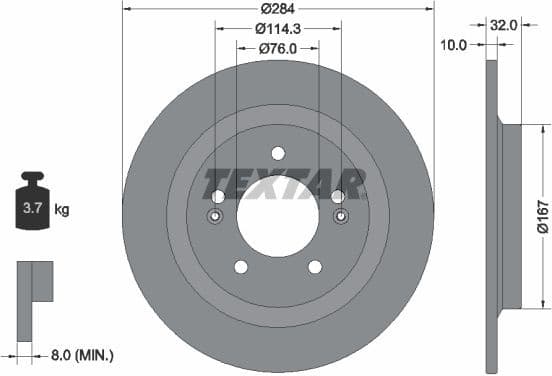 Brake Disc PRO 92333303