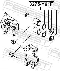 Repair Kit, brake caliper 0275-Y61F