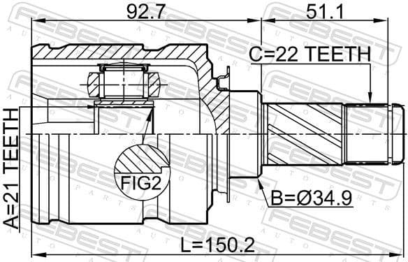 Joint Kit, drive shaft 1811-Z12