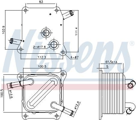 Oil Cooler, automatic transmission ** FIRST FIT ** 91289