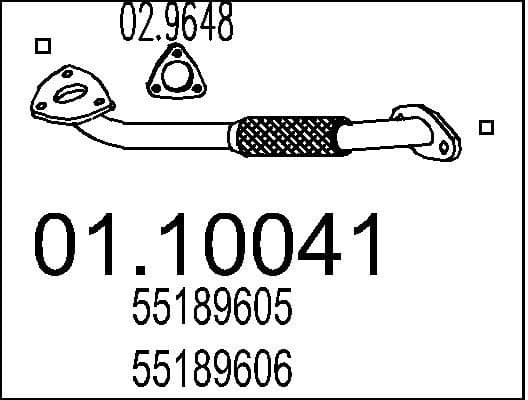 Exhaust Pipe 01.10041