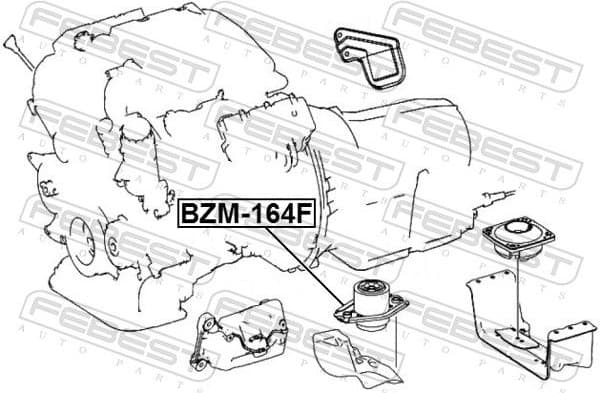 Mounting, engine BZM-164F - image 2