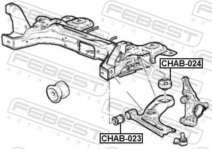 Mounting, control/trailing arm CHAB-024 - image 2