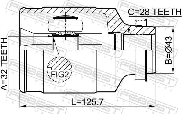 Joint Kit, drive shaft 0511-GHMTRH - image 2