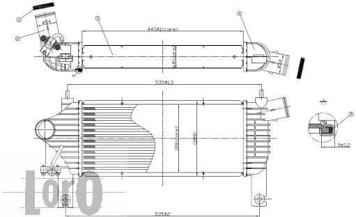 Charge Air Cooler LORO 035-018-0004 - image 4
