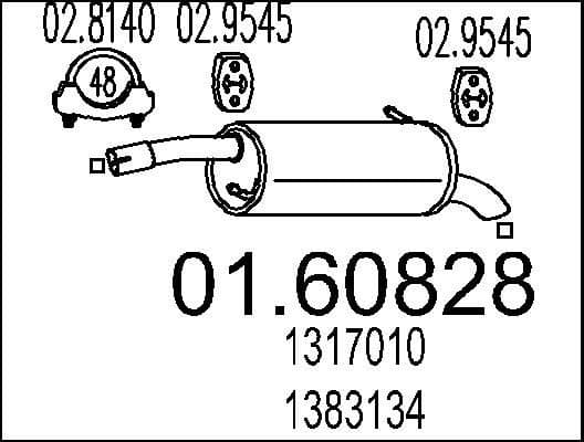 Rear Muffler 01.60828