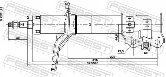 Shock Absorber 12666482FL