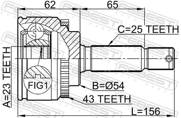 Joint Kit, drive shaft 0410-010A43 - image 2