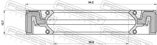 Shaft Seal, transfer case 95QAY-37541313C - image 2