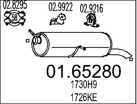 Rear Muffler 01.65280