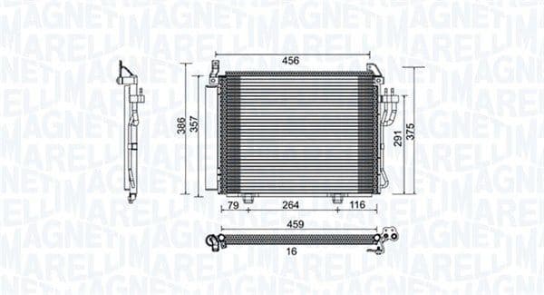 Condenser, air conditioning 350203790000