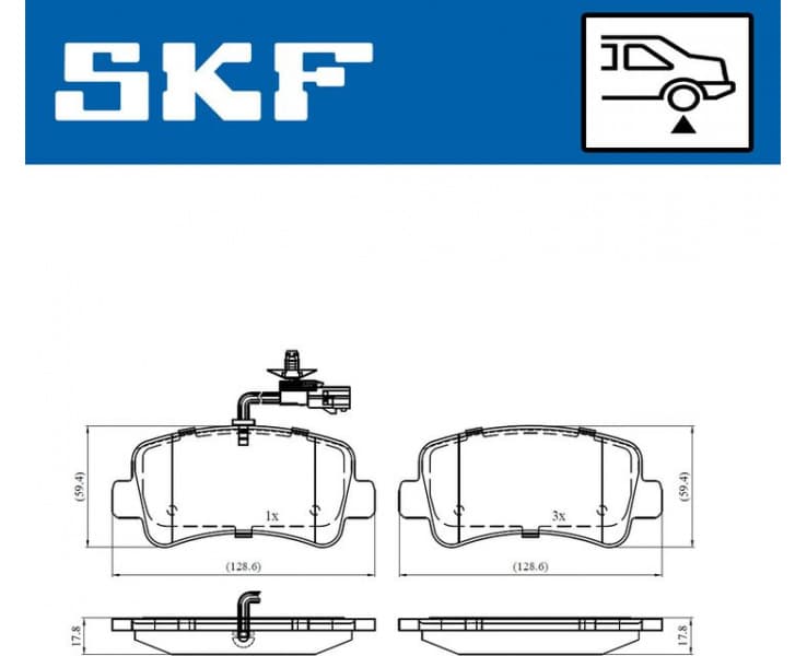 Brake pads rear VKBP 90010 E