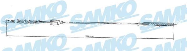 Cable Pull, parking brake C0548B