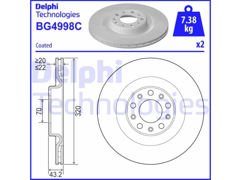 Brake Disc BG4998C