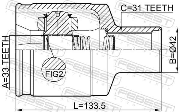 Joint Kit, drive shaft 2411-DUSTAWDRH - image 2