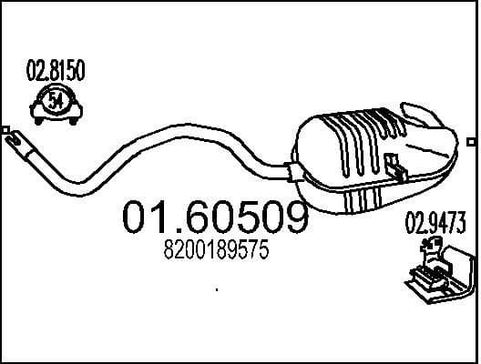 Rear Muffler 01.60509