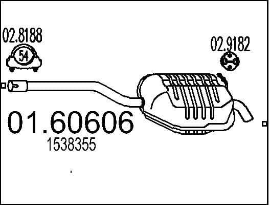 Rear Muffler 01.60606