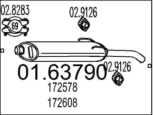 Rear Muffler 01.63790