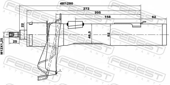 Shock Absorber 21665158FL