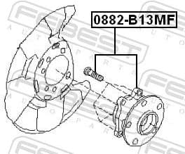 Wheel Hub 0882-B13MF - image 2