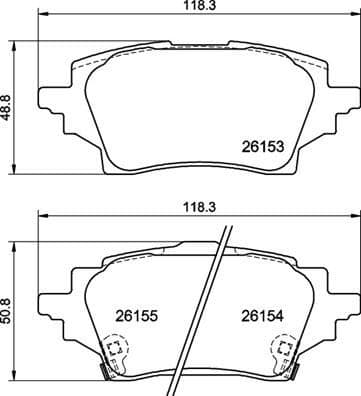 Brake Pad Set, disc brake PRIME LINE P83178