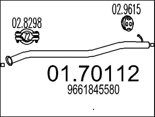 Exhaust Pipe 01.70112