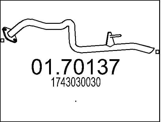 Exhaust Pipe 01.70137