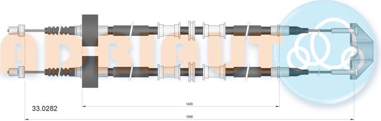 Cable Pull, parking brake 33.0282