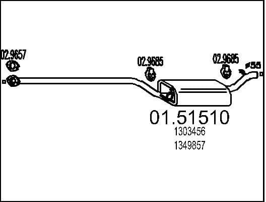 Centre Muffler 01.51510