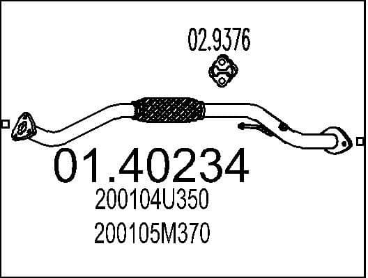 Exhaust Pipe 01.40234