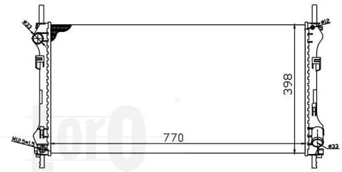 Radiator, engine cooling LORO 017-017-0020 - image 2