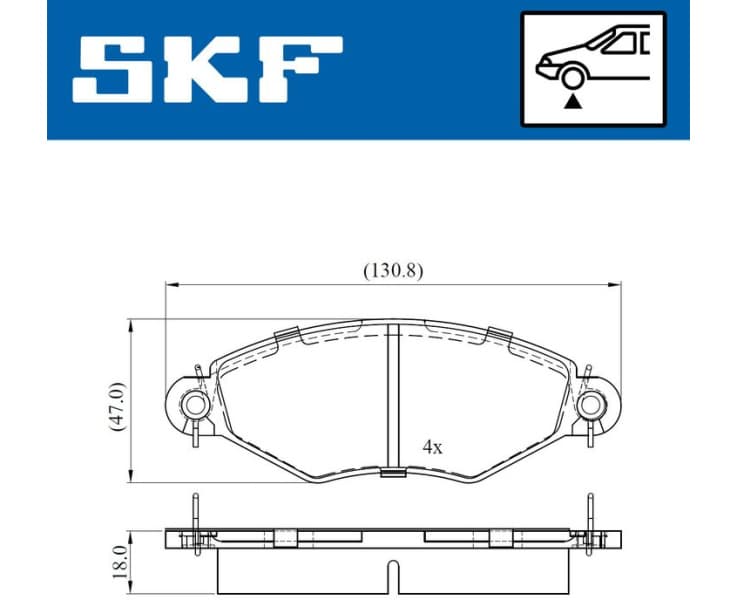 Brake Pad Set, disc brake VKBP80470