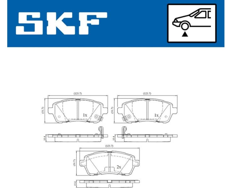 Brake Pad Set, disc brake VKBP80096A