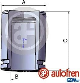 Piston, brake caliper D025290