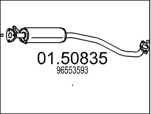 Centre Muffler 01.50835