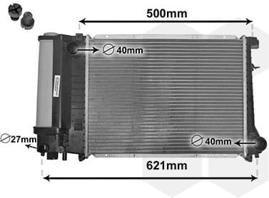 Radiator, engine cooling *** IR PLUS *** 06002135