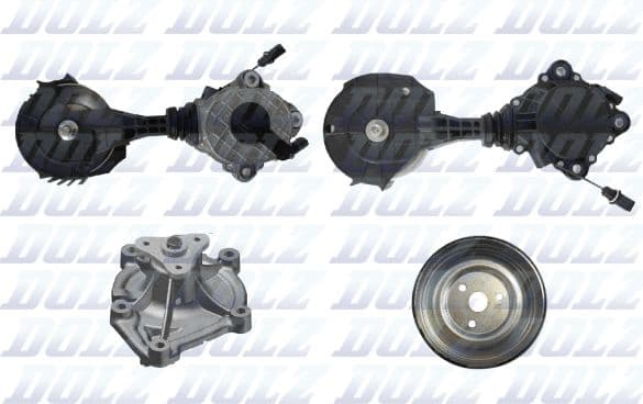 Water Pump + V-ribbed Belt Kit KD174T