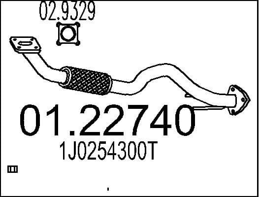 Exhaust Pipe 01.22740